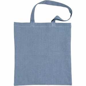 Stofftasche 38x42cm taubenblau, aus Baumwolle,, Creativ Company