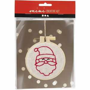 Mini Kreativ Set Häkeln Weihnachtsmann,