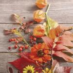 Servietten 33x33cm Fruity Florals FSC-Mix, 20er 3-lagig,...