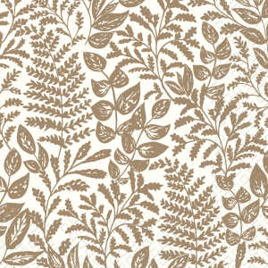 Servietten 33x33cm Julie gold, 20 Stück 3-lagig, Stewo