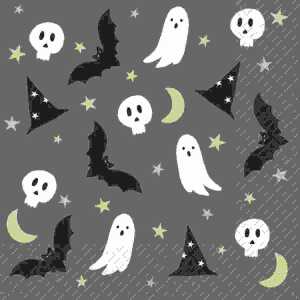 Servietten 33x33cm Quirin dunkelgrau, 20 Stück 3-lagig, Stewo