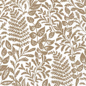 Servietten 25x25cm Julie gold, 20 Stück 3-lagig, Stewo