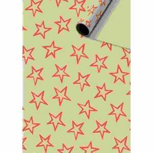 Geschenkpapier 70cmx2m Miro rot, Stewo