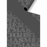 Geschenkpapier 70cmx1,5m Noleen 2 dunkelgrau, Stewo