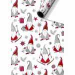 Geschenkpapier 70cmx2m Nisse rot, Stewo