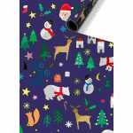 Geschenkpapier 70cmx1,5m Rob dunkelblau, Stewo