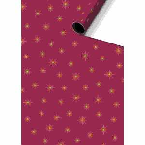 Geschenkpapier 70cmx1,5m Airi bordeaux, Stewo