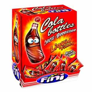 Fini Cola Bottles Kaugummi flüssig gefüllt, in Flaschenform,
