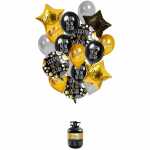 Heliumgas/Ballon-Set Happy New Year 20teilig 1...