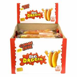 Gummi Zone Big Doggie Fruchtgummi 28g, Fruchtgummi in Hotdog Form