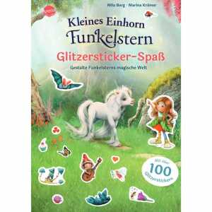 Glitzersticker Kleines Einhorn Funkelstern Glitzersticker-Spaß