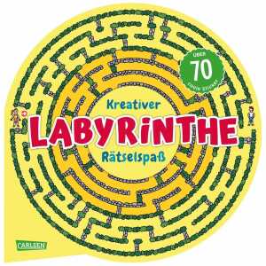 Kreativer Labyrinthe Rätselspaß, Rätseln und Knobeln mit 70 Stickern