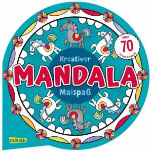 Kreativer Mandala Malspaß mit 70 Stickern, Malen und entspannen