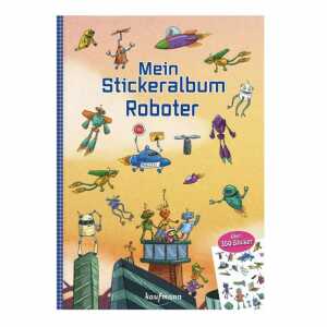 Mein Stickeralbum Roboter 350 Sticker, 32 Seiten,