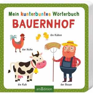 Mein kunterbuntes Wörterbuch Bauernhof, Pappbilderbuch, 20 Seiten