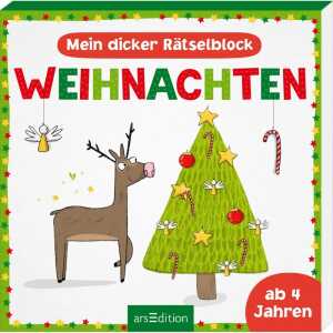 Mein dicker Rätselblock Weihnachten, Softcover, 144 Seiten,