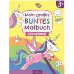 Mein großes buntes Malbuch Einhörner,...