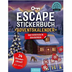 Adventskalender Escape Stickerbuch Das Versteck in den Bergen