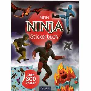 Mein Ninja-Stickerbuch über 300 Sticker, Softcover, 40 Seiten,