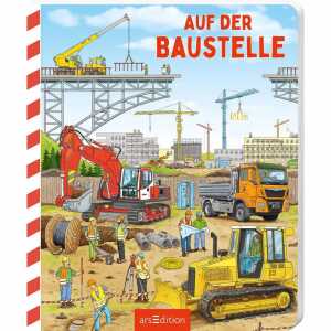 Auf der Baustelle Pappbilderbuch, 18 Seiten, Illustration Niklas Böwer