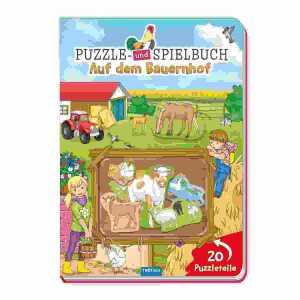 Puzzle- und Spielbuch Auf dem Bauernhof, 10 Seiten, 20 Puzzleteile
