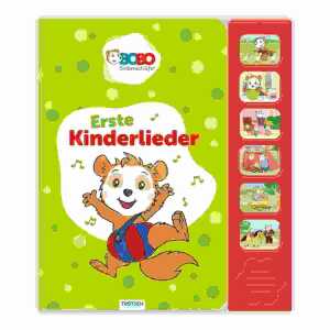 Bobo Siebenschläfer Erste Kinderlieder, 12 Seiten, Pappbilderbuch,