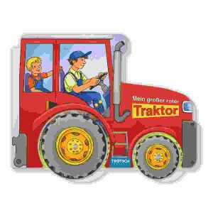 Mein großer roter Traktor Räderbuch, 10 Seiten, Pappbilderbuch,