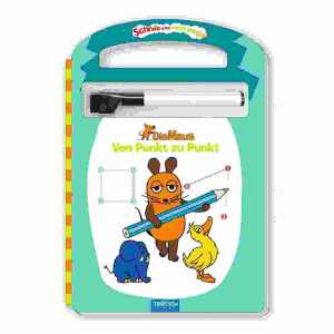 Die Maus Von Punkt zu Punkt, Schreib und wisch weg, 20 Seiten,