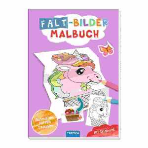 Faltbilder-Malbuch Einhorn, 36 Seiten, Softcover, ab 4 Jahren