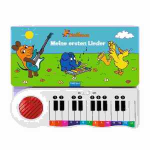 Die Maus Meine ersten Lieder Klavierbuch, 16 Seiten, Pappbilderbuch,