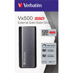externes Laufwerk SSD, Vx500, 120GB, grau, USB 3.1 Typ A/C