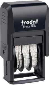 Selbstfärbender Mini-Datumstempel, Abdruckmaß 25 x 4 mm