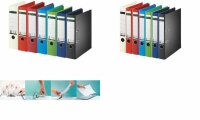 LEITZ Vollpapier-Ordner, 180 Grad, DIN A4, 80 mm, blau...