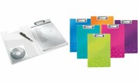 LEITZ Klemmbrett-Mappe WOW, DIN A4, Polyfoam, eisblau...