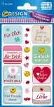 AVERY Zweckform CREATIVE Geschenke- Sticker Sprüche (72055095)