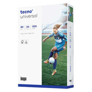 Kopierpapier universal A4, 2-fach gelocht, 80 g/qm, weiß, 500 Blatt