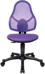 Drehstuhl Junior Open Art, schwarz/lila, ohne Armlehne,