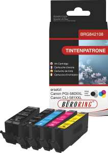 Multipack Tintenpatronen Canon PIXMA, ersetzt Canon PGI-580/CLI-581XXL