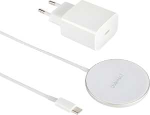 Magnetic Wireless Charger MB1, Aluminiumgehäuse, weiß