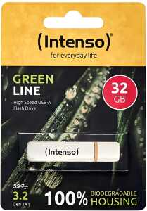 Green Line USB-Stick 3.2 Gen 1 x 1, 32 GB, 70 MB/s, beige/braun