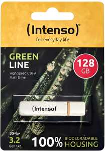 Green Line USB-Stick 3.2 Gen 1 x 1, 128 GB, 70 MB/s, beige/braun