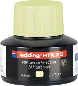 Edding Textmarker Nachfülltinte HTK 25 25 ml pastellgelb