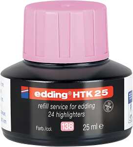 Edding Textmarker Nachfülltinte HTK 25 25 ml pastellrosa