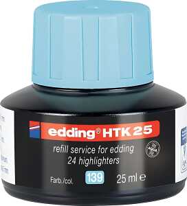 Edding Textmarker Nachfülltinte HTK 25 25 ml pastellblau