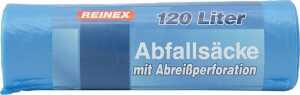 Abfallsäcke, 120 Liter, 14 my, 700 x 1100 mm, 1 Rolle = 10 Beutel