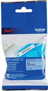 Schriftbandkassette, MK-521, 9 mm breit / 8 m schwarz auf blau