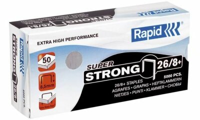 Rapid Heftklammern Super Strong 26/ 8+, galvanisiert (68861600)