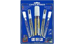 Securit Kreidemarker ORIGINAL, im M ix-Set, weiß (70020102)