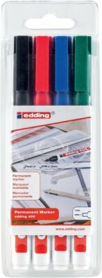 Edding Permanentmarker 400 4er-Set sortiert