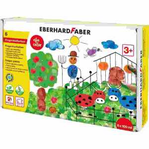 Fingermalfarbe 100ml 6ST sortiert
